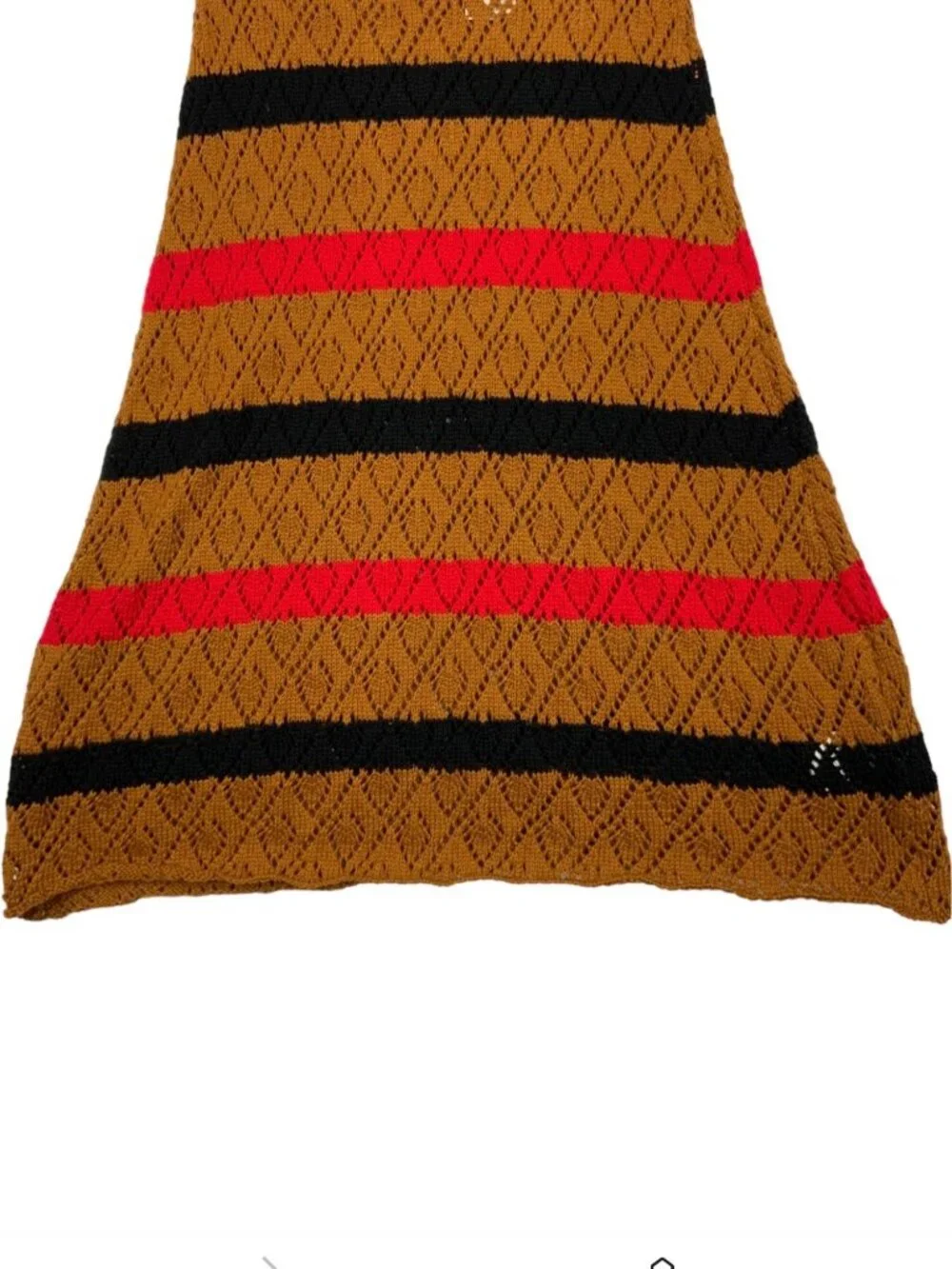 Stella Pardo Paris Striped Pointelle Crochet Skirt XS NEW